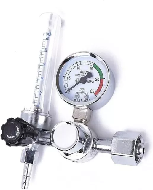 Argon Gas Regulator, 0-25MPa G5/8 Argon Flow Meter Regulator Pressure Gauge