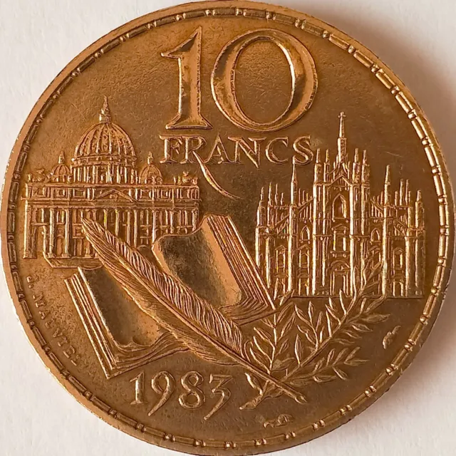 Pièce - Monnaie de France - 10 Francs - Stendhal 1983 - République Française