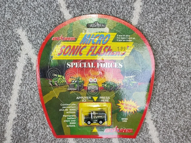 1990 MAJORETTE 1300 Micro Sonic Flashers Special Forces - Machine Gun ...