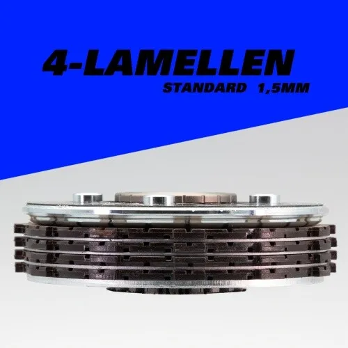 Kupplungspaket Standard 4-Lamellen 1,5mm S51 KR51/2 SR50 f. Simson