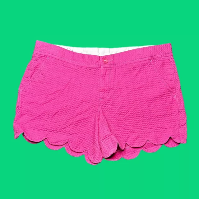 Lilly Pulitzer buttercup scalloped pink shorts size 6