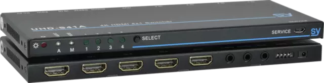 SY ELECTRONICS 4K HDMI 4x1 Switcher - SY-UHD-S41A
