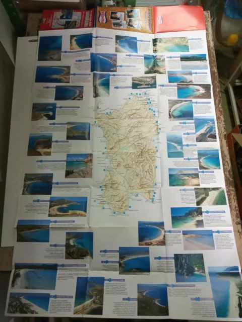 Le Strand Der Sardinien De Agostini Mit Papier Rennrad IN Scala 1:3 50.000