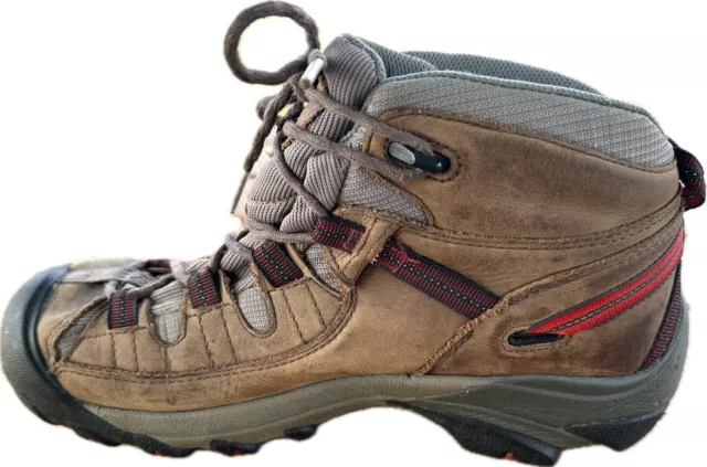 KEEN TARGHEE II Waterproof Men's Brown Leather Ankle Hiking Boots Size ...