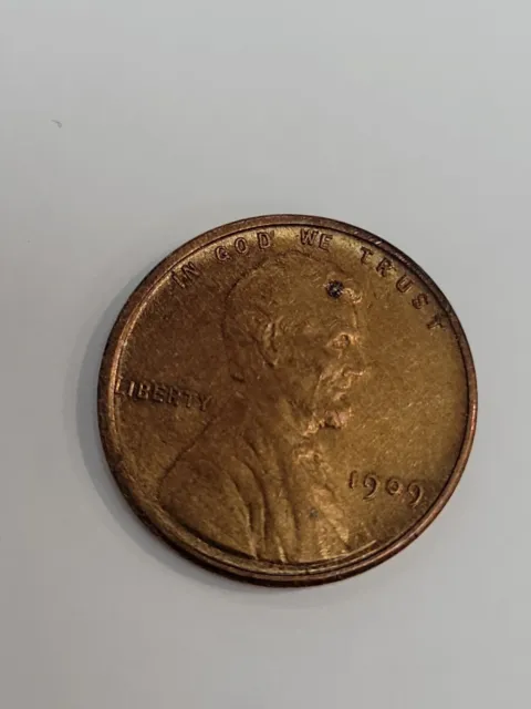 1909 VDB United States Lincoln Wheat Cent. Better Date. Red Uncirculated