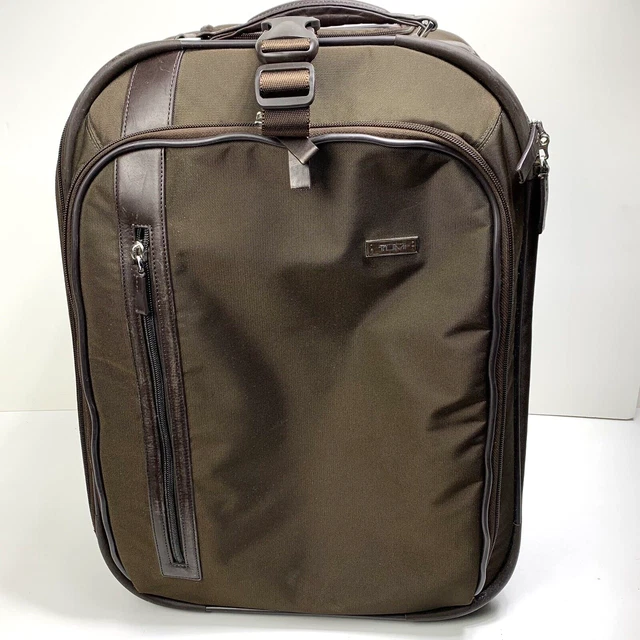 TUMI International Brown 20” Carry On Wheeled Luggage Suitcase Bag EUC