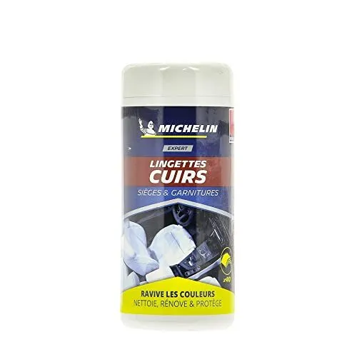 Michelin 009169 Baume Nettoyant Cuir, Régénère et Protège, Écologique, 500  ml