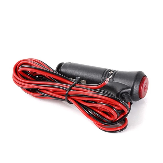 12V/24V Maschile Presa Accendisigari Auto Connettore su Interruttore con Cavo