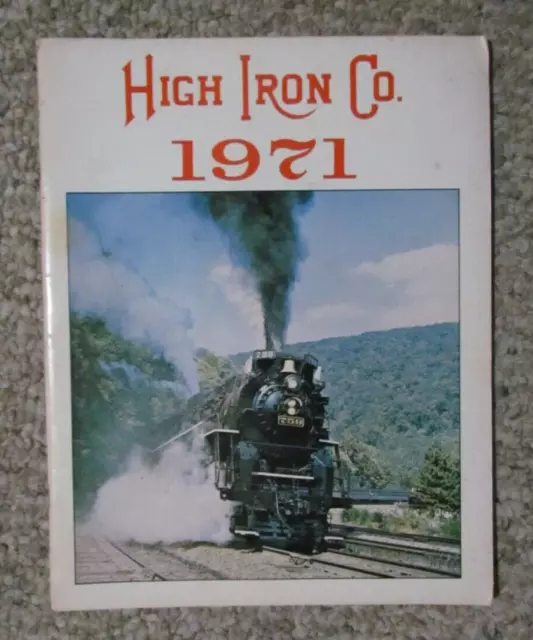 Libro: High Iron Co. 1971 locomotora 759 con placa de níquel