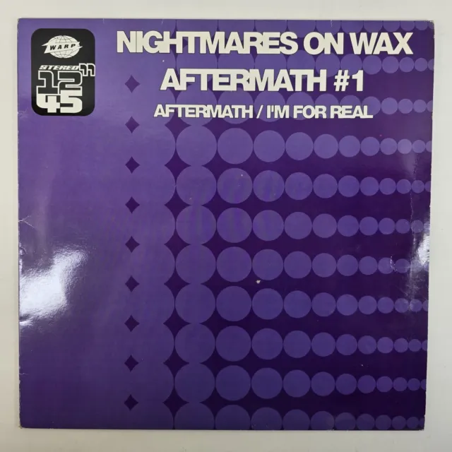Nightmares On Wax Aftermath Vinyl 12" Single Record Warp 1990 VG/VG