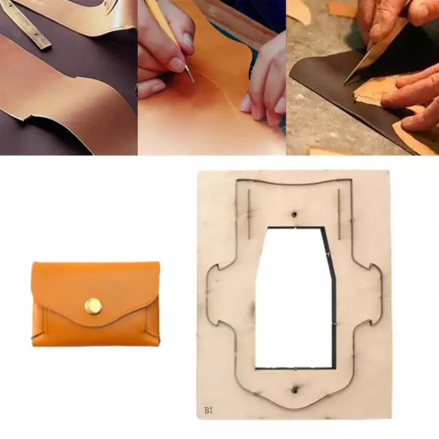CARD HOLDER TEMPLATES Wooden DIY Leather Cutting Dies Card Bag Templates  $30.72 - PicClick AU