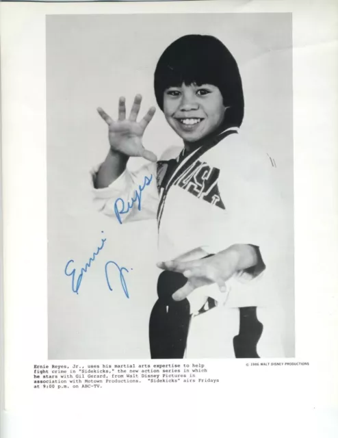 Child Actor Autograph Tae Kwon Do Karate Signed Photo Very Young Ernie Reyes Jr