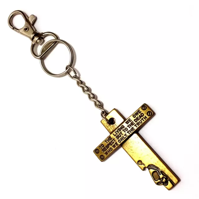 Schlüsselanhhänger Hosenkette Kreuz Anhänger Schlüsselring Karabiner Ring