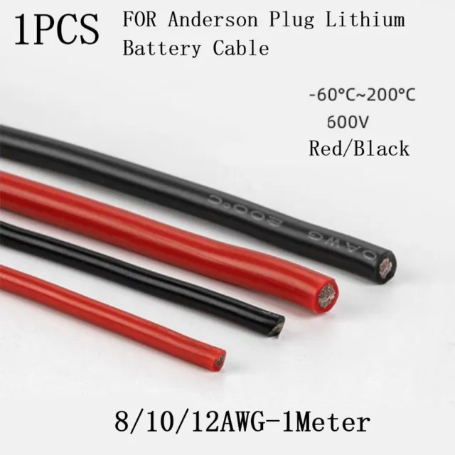 Cavo di saldatura batteria in PVC flessibile e affidabile in nero e rosso lunghezza 1 m