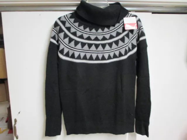 PUMA Women's BLACK WINTER TURTLE NECK SWEATER (X-SMALL) NW $80 TAGS STYLISH