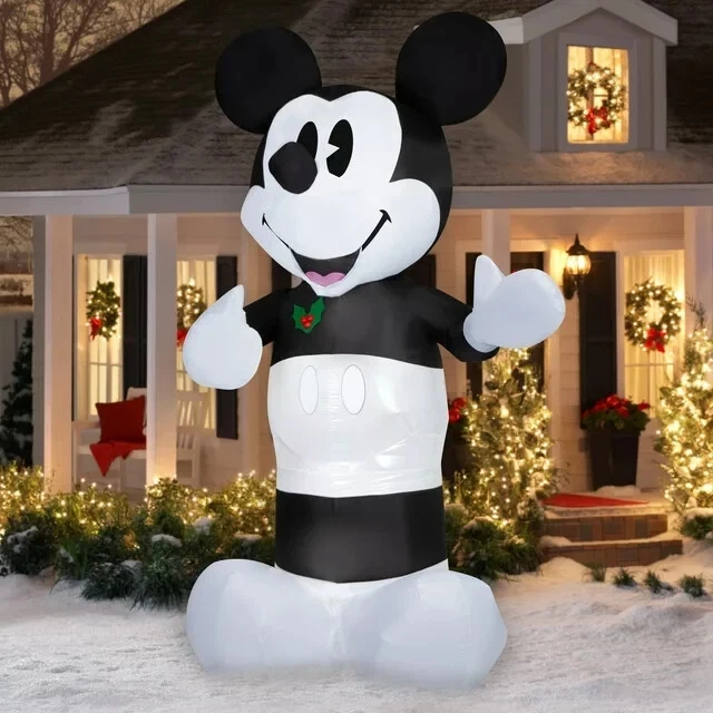 NEW! 10 FOOT tall Airblown Inflatables Giant Christmas Mickey Mouse ...