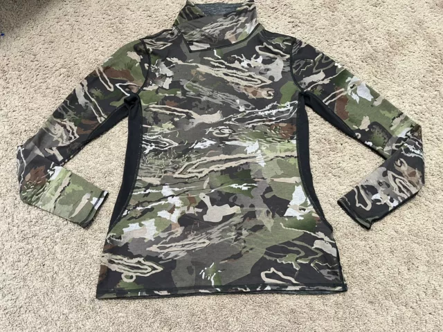 Mens Camo UNDER ARMOUR Hunting Thermal Coldgear Large Compression