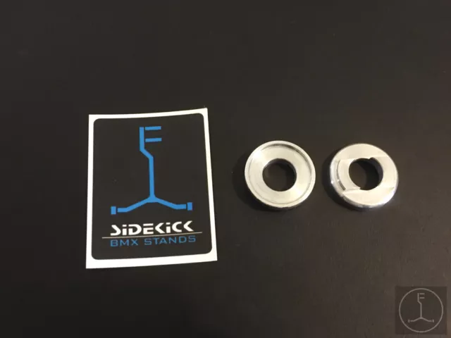 BMX *SILVER* Dropout Savers - 14mm Axel - New School BMX