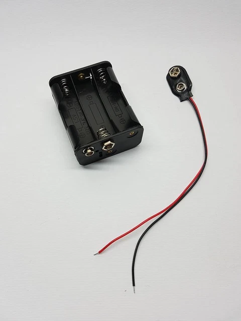 Portabatterie Per 10 Pile Stilo AA - Contenitore In Polipropilene, Connessione A Bottone - Foto 10