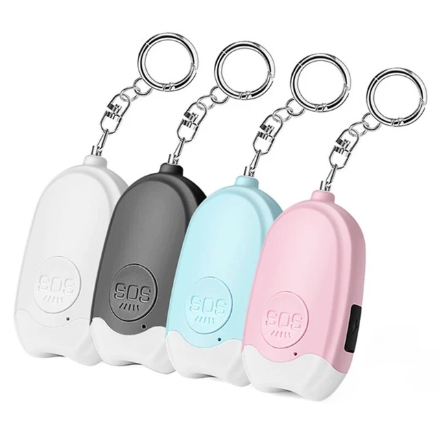 Llavero de alarma USB recargable con luz LED