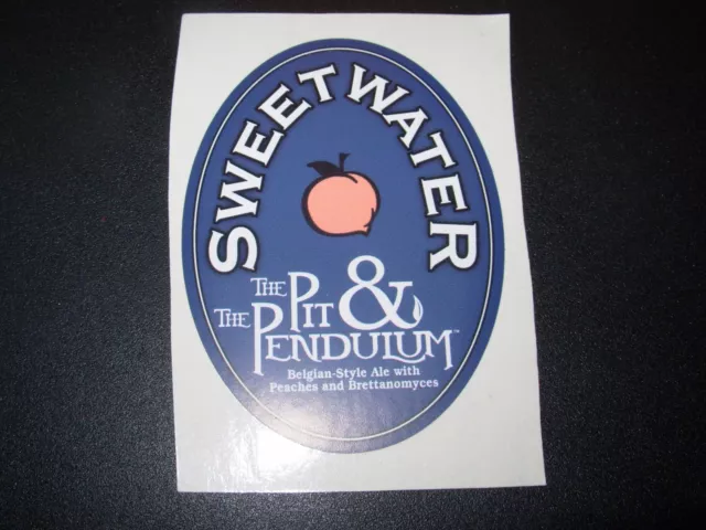 SWEETWATER BREWING COMPANY Pit & Pendulum STICKER decal craft beer brewery