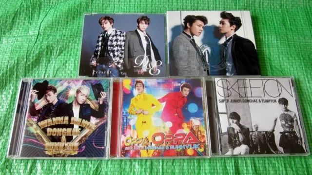 SUPER JUNIOR D&E CD ALBUM Lot of 5 Japan Press K-POP EUNHYUK DONGHAE DVD F/S