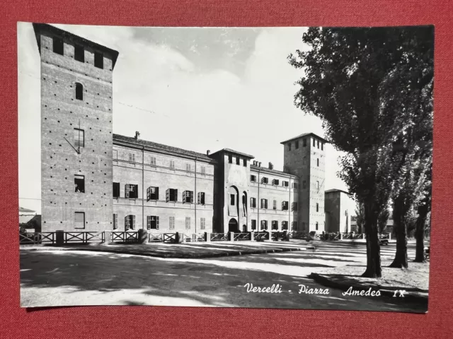 Cartolina - Vercelli - Piazza Amedeo - 1950 ca.