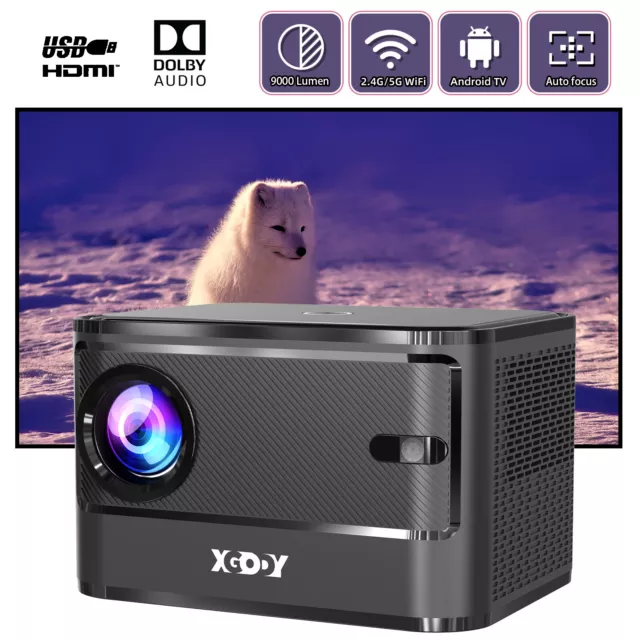 XGODY Projector Autofocus 5G WiFi Bluetooth 4K LED Android Home Theater Beamer