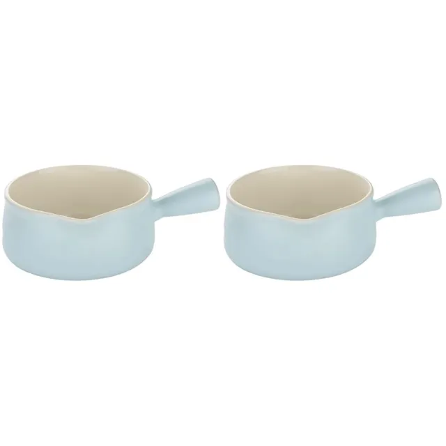 2 PCS Ceramics Child Multipurpose Stew Pot Miniature Saucepan