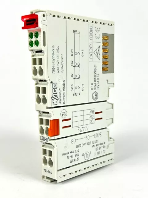 Wago 750-504 4-Kanal Module de Sortie Numérique Dc 24 V