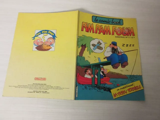 BD Le Comic Book PIM PAM POUM 7 1983 avec LA TRIBU TERRIBLE - Ed Greantori