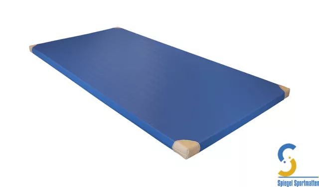 Turnmatte, Gymnastikmatte 200x100x6 cm mit Lederecken* deutsche Handarbeit! RG25