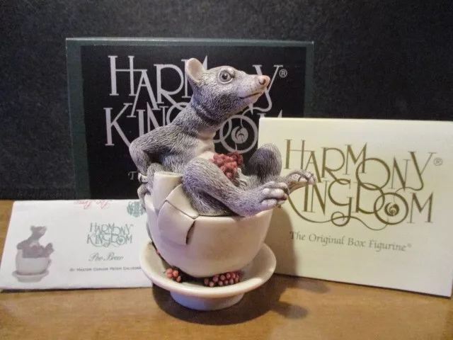 Harmony Kingdom Poo Brew Black Box Series Palm Civet UK Made Box Figurine RARE