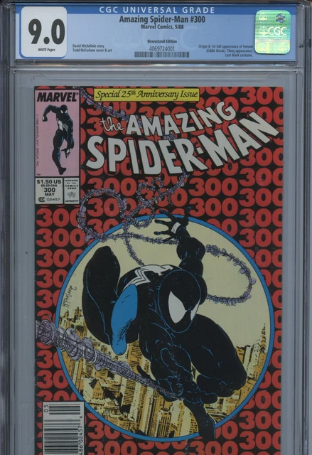 1988 Marvel Amazing Spider-Man #300 1St Appearance Venom Cgc 9.0 White Newsstand