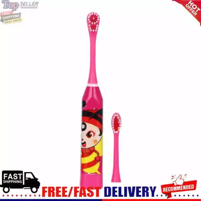 Children Auto Electric Toothbrush Ultrasonic Waterproof Tooth Brush (Red)