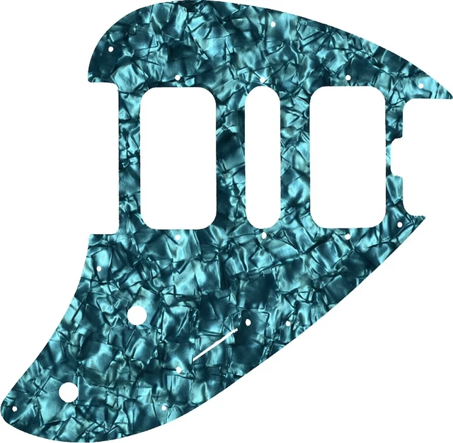 WD Custom Pickguard For Music Man Silhouette #28AQ Aqua Pearl/Black/White/Black WD Custom Pickguard For Music Man Silhouette #28AQ Aqua Pearl/Black/White/Black