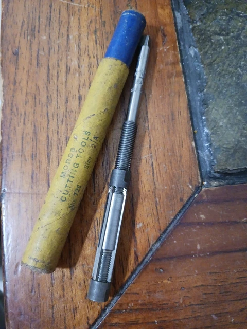 NOS Morse Cutting Tools No. 728 Size 2/A Adjustable Hand Reamer 7/16"- 15/32"