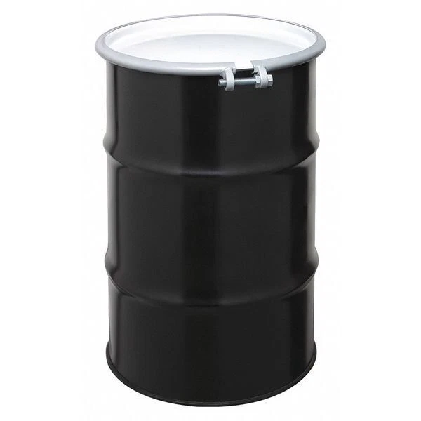 ZORO SELECT Open Head Transport Drum, Steel, 30 gal, Unlined, CQ3005
