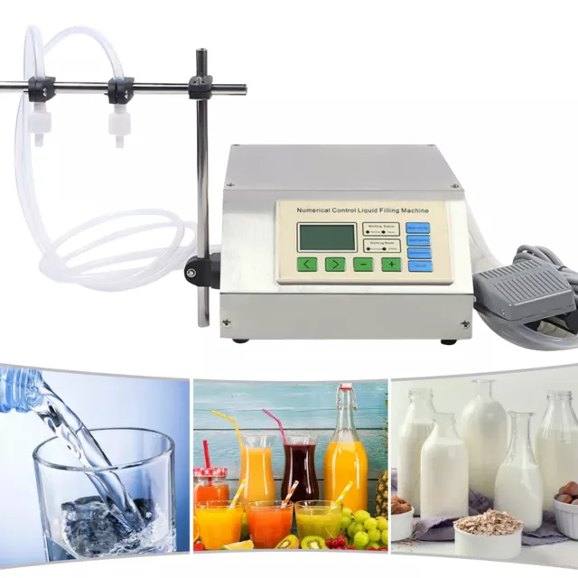 NEW Double-Heads Liquid Filling Machine 3.5l/min/head Electric Bottle Filler 70W