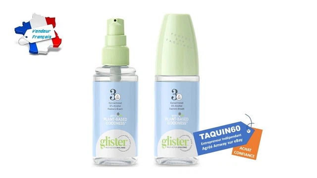 Rince bouche multiactions Glister concentré 72ml anti bactéries anti plaque