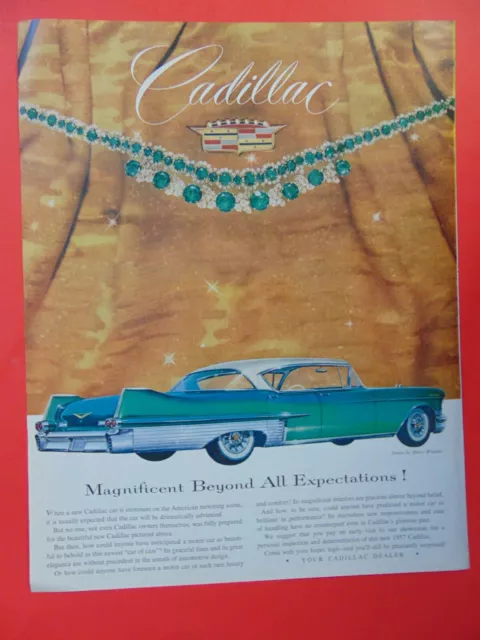 1957 CADILLAC Magnificent Beyond All Expectations! photo art print ad