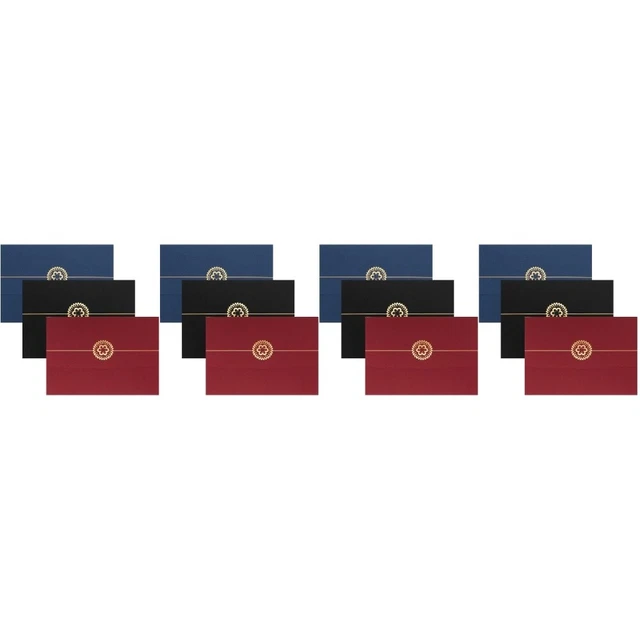 4 PIECES COLLEGE Degree Holder Certificate Shell Presentation Folders ...