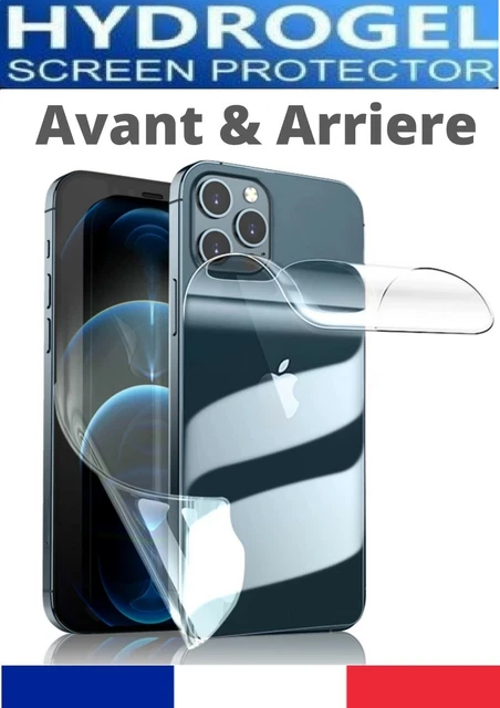 Film Protection Hydrogel Transparent Pour IPhone 6 à 16 - Neuf Sous Blister - Compatible Tous Modèles