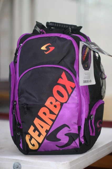 Gearbox Backpack Bag - Black / Purple 2022 Model Brand New Gearbox Backpack Bag - Black / Purple 2022 Model Brand New