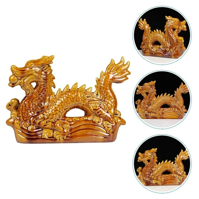 GOOD LUCK FENG Shui Dragon Figurine Chinese Dragon Sculpture Home