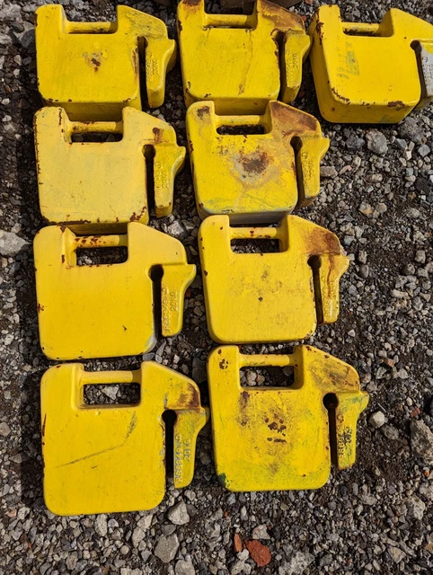 John Deere 42lb suitcase weights quantity of 9 John Deere 42lb suitcase weights quantity of 9