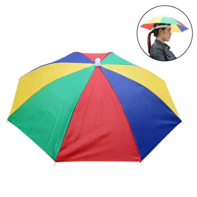Stay Dry and Hands Free with Our Folding Umbrella Hat for Fishing and Hiking