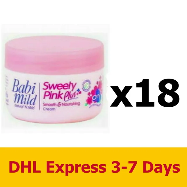 18x50g BABI MILD Sweet Pink Plus Cream Moisturizers Bath Nourishment Beauty Skin