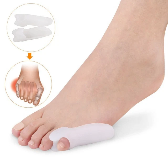 Poco separadores de dedo del pie extensor corrector reutilizable protección de pie nuevo