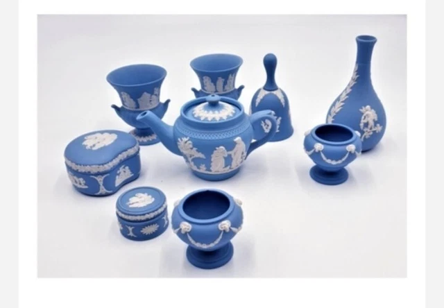 DUDSON & WEDGWOOD BLAU JASPISWARE ARTIKEL (Menge)
